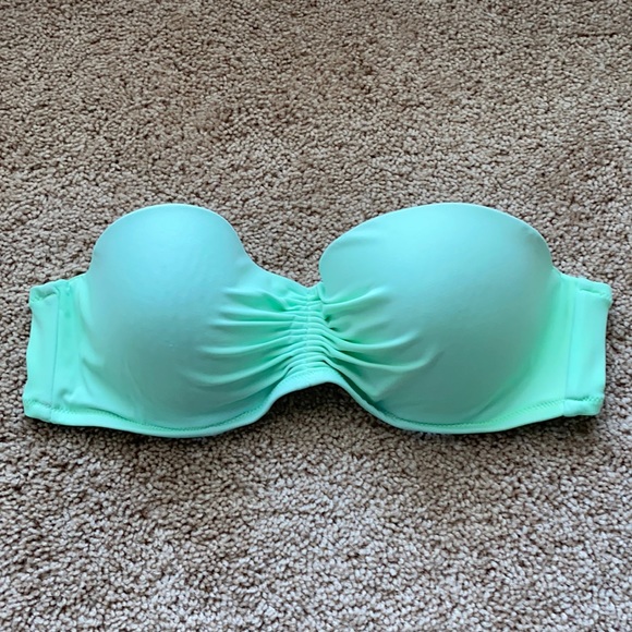 Victoria’s Secret Lime Green Bandeau Swim Top 36C - Picture 1 of 7